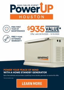 Quality Home Products of Texas - Free First Year of Maintenance - Generac Generator