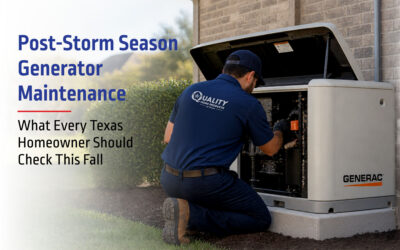 Post-Storm Season Generator Maintenance: What Every Texas Homeowner Should Check This Fall